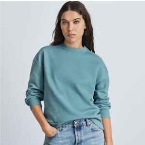 Blue Everlane Track Sweatshirt